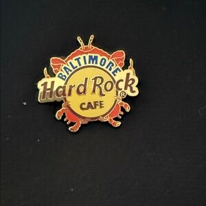 Hard Rock Cafe Baltimore Gold and Red Pin
